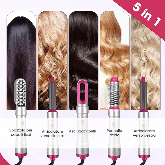 Spazzola per Capelli 5 in 1 Aurealface™